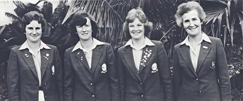 Mary Everard, Julia Greenhalgh, Muriel Thomson, Mrs. Carol Comboy